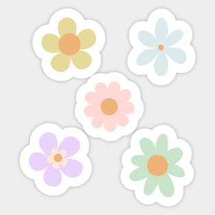 Bib flower pastel Sticker